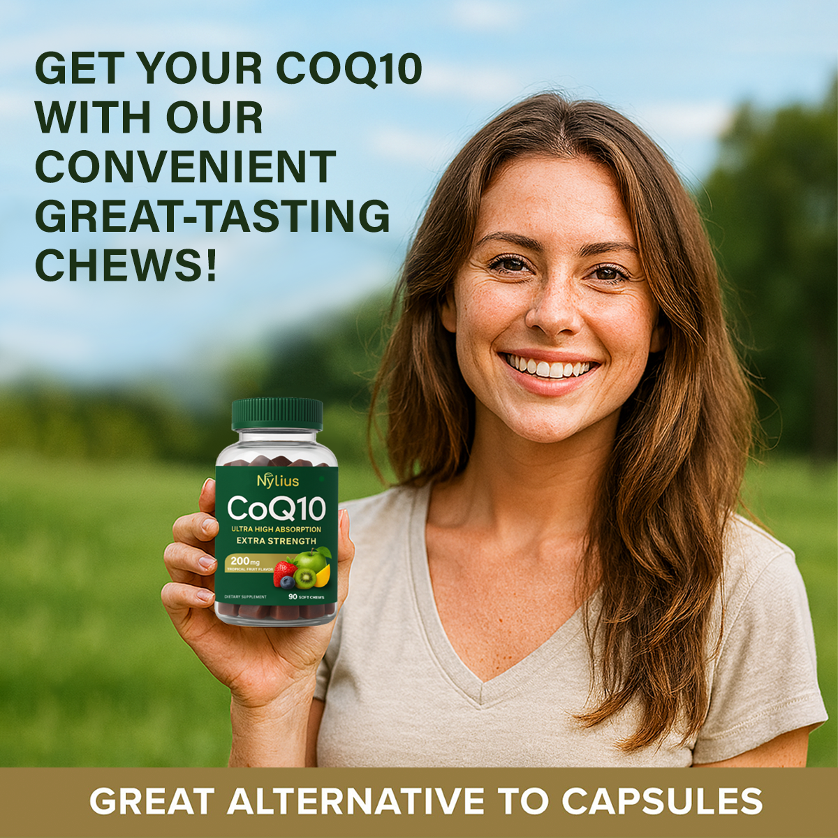 Nylius Ultra CoQ10, 200mg Softgels