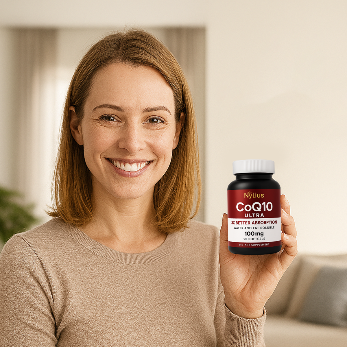 Nylius Ultra CoQ10, 100mg Softgels