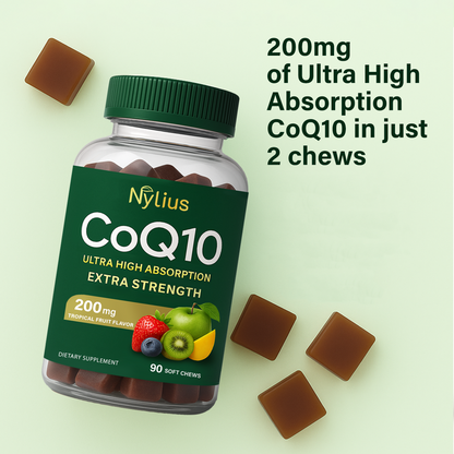 Nylius Ultra CoQ10, 200mg Softgels