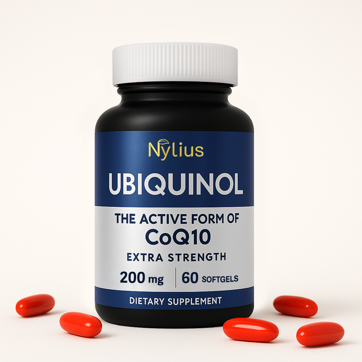Nylius Ubiquinol Extra Strength, 200 mg