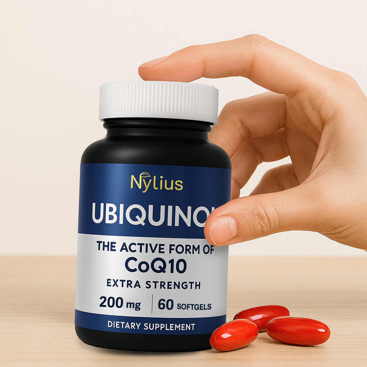 Nylius Ubiquinol Extra Strength, 200 mg